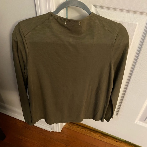 ALEX MILL long sleeve Tshirt Green size S - Picture 3 of 3